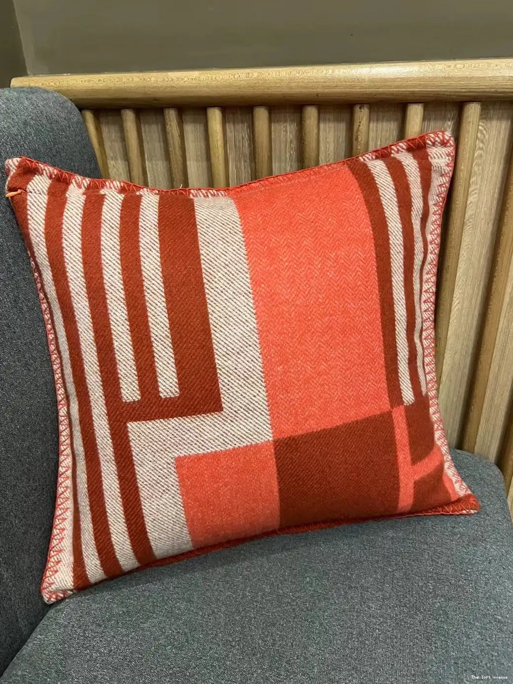 ITHAQUE THROW PILLOW HERMES WOOL 0504